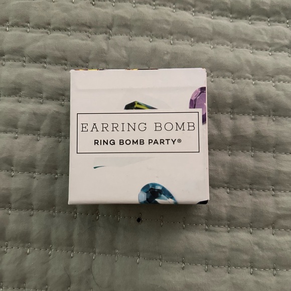 Emerald Cut Jade Stud Earrings - Picture 3 of 4